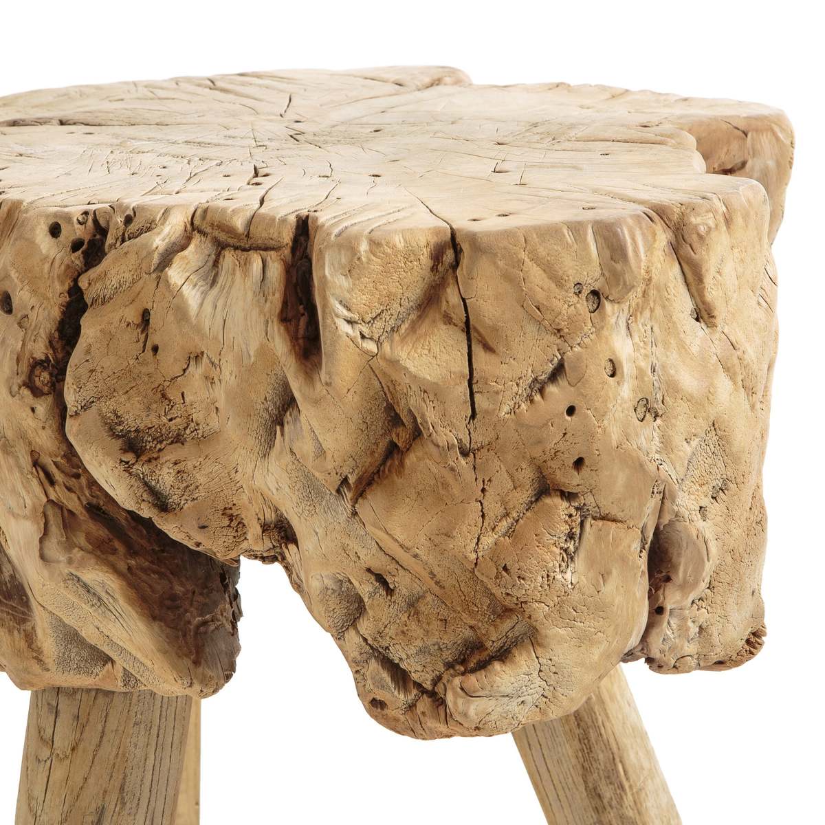 Sumiko Solid Elm Side Table – image 5