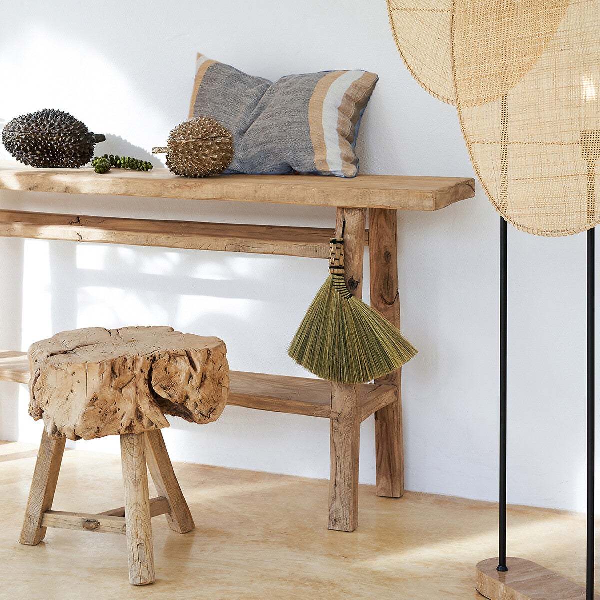 Sumiko Solid Elm Side Table – image 6