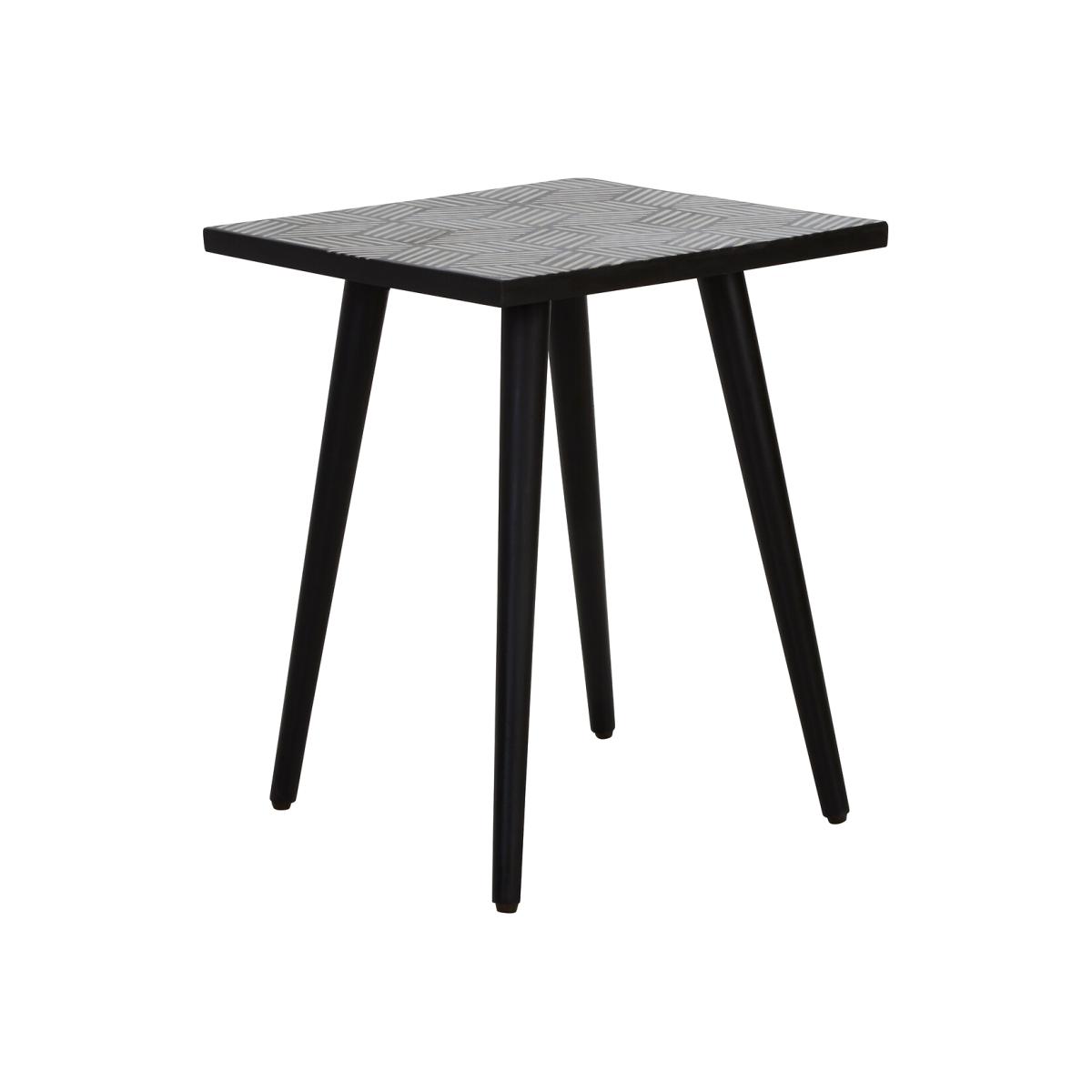 Boho Side Table with Bone Inlay – image 1