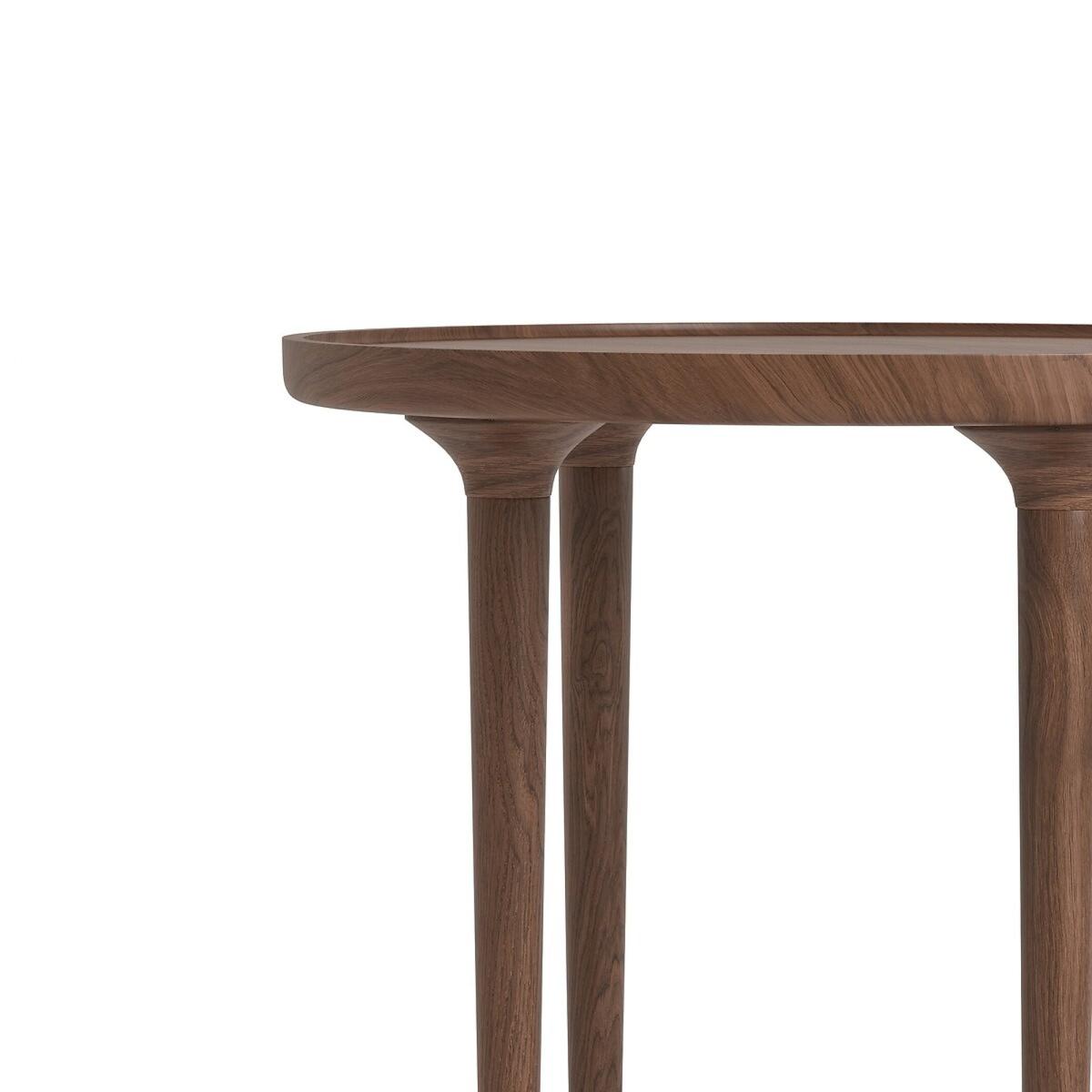 Magosia Solid Walnut Side Table – image 3