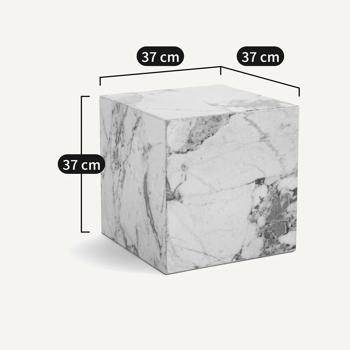 Alcana Marble Cube Side Table – image 7
