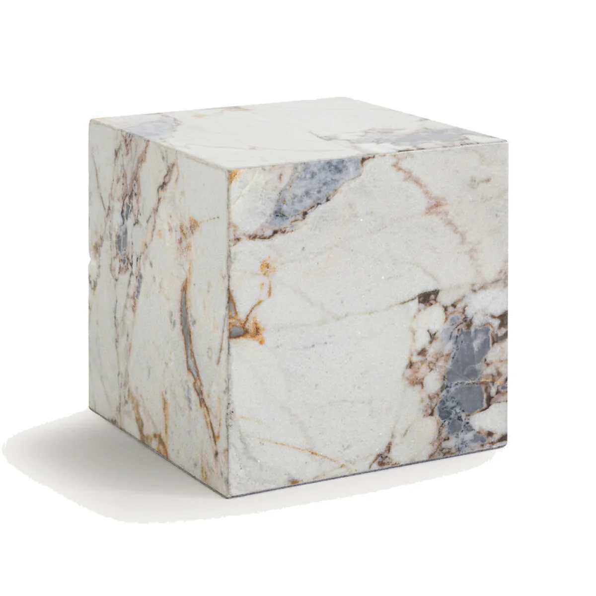 Alcana Marble Cube Side Table – image 1