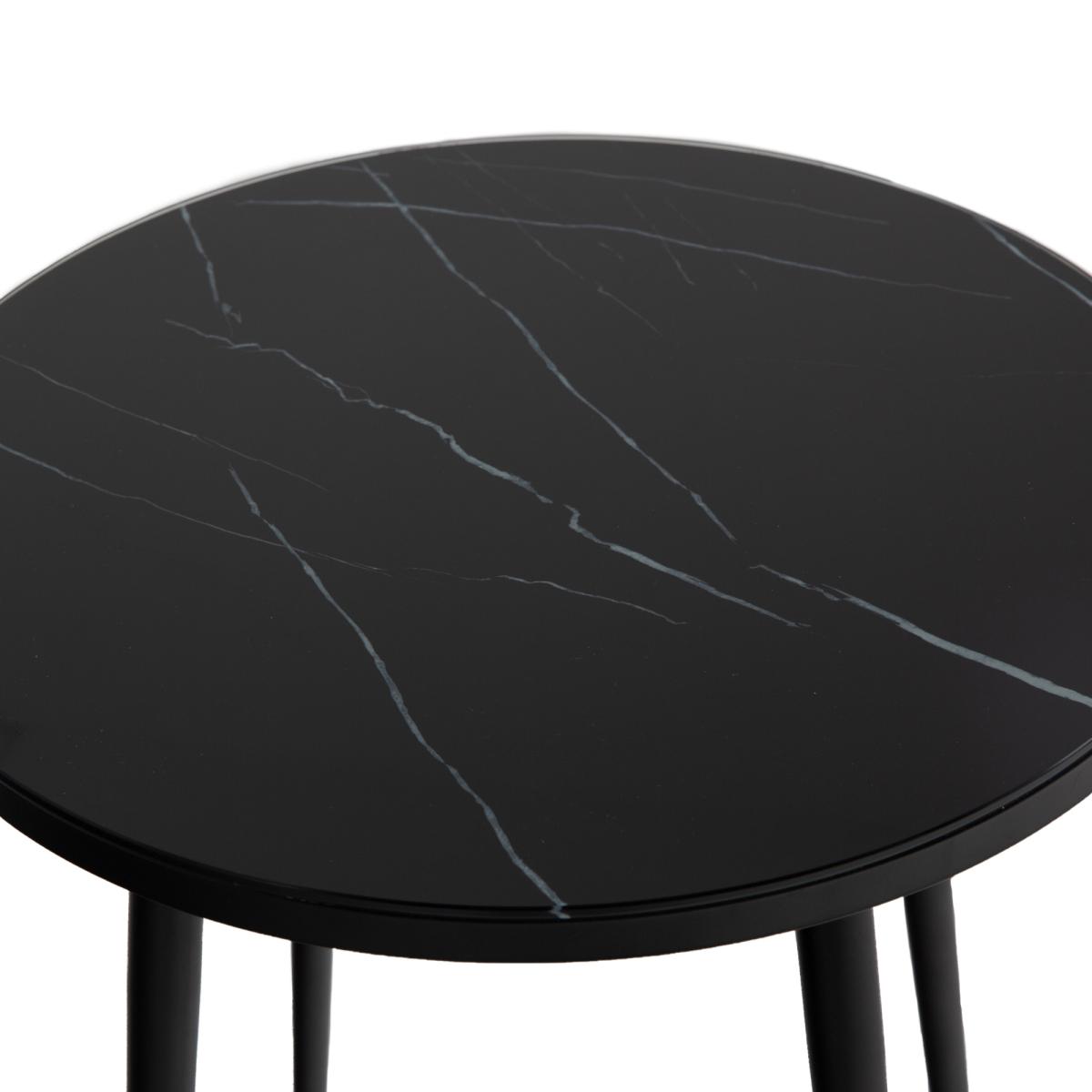 Alma Marble Effect Side Table – image 4