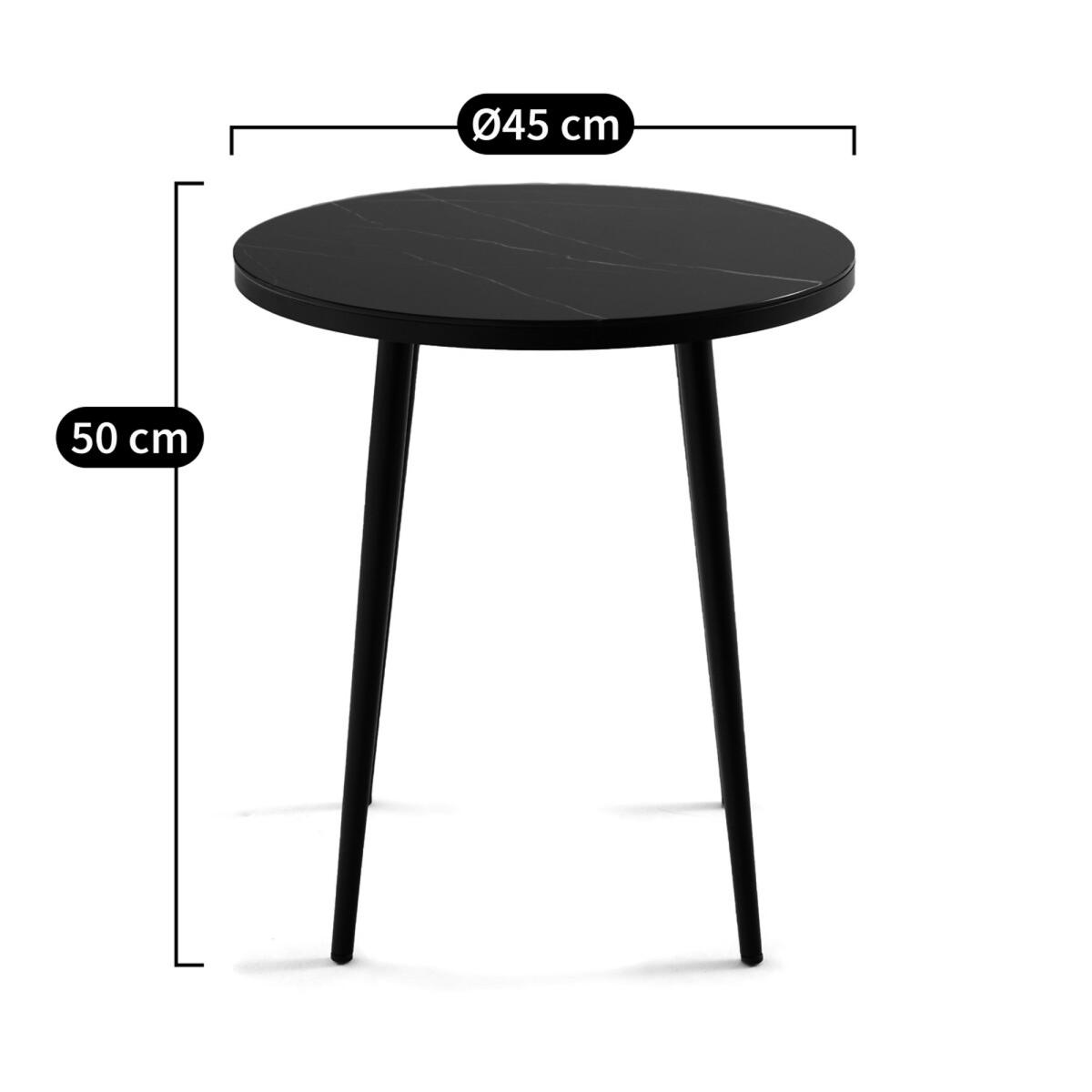 Alma Marble Effect Side Table – image 6