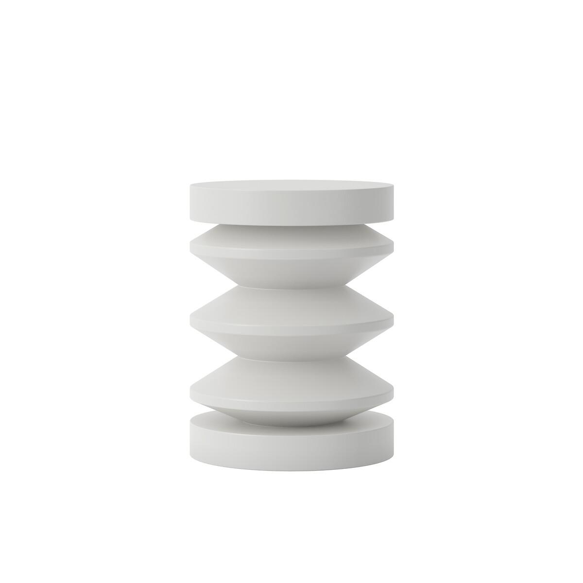 Niska Round Sculptural Side Table – image 2