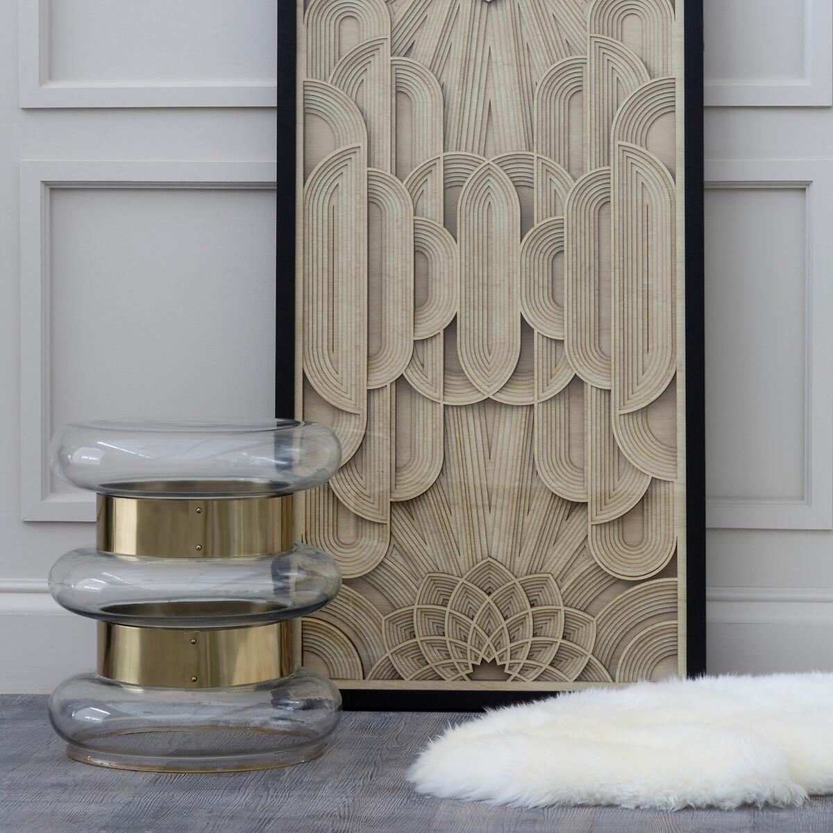Tubular Glass Drum Side Table – image 6