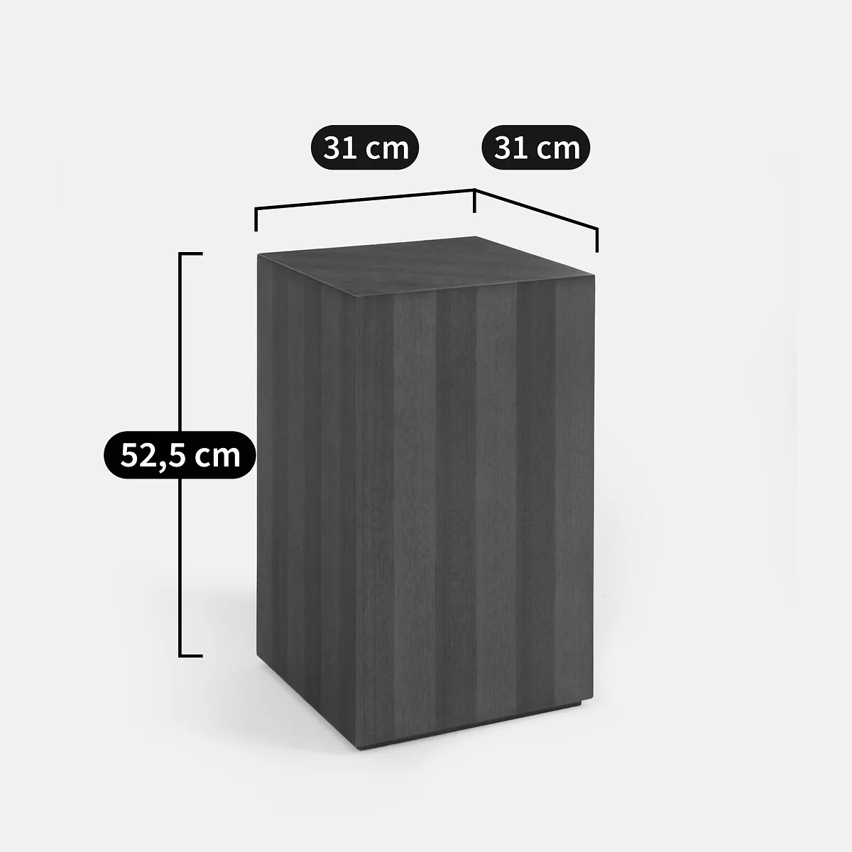 Strela Oak/Walnut Veneer Side Table – image 6