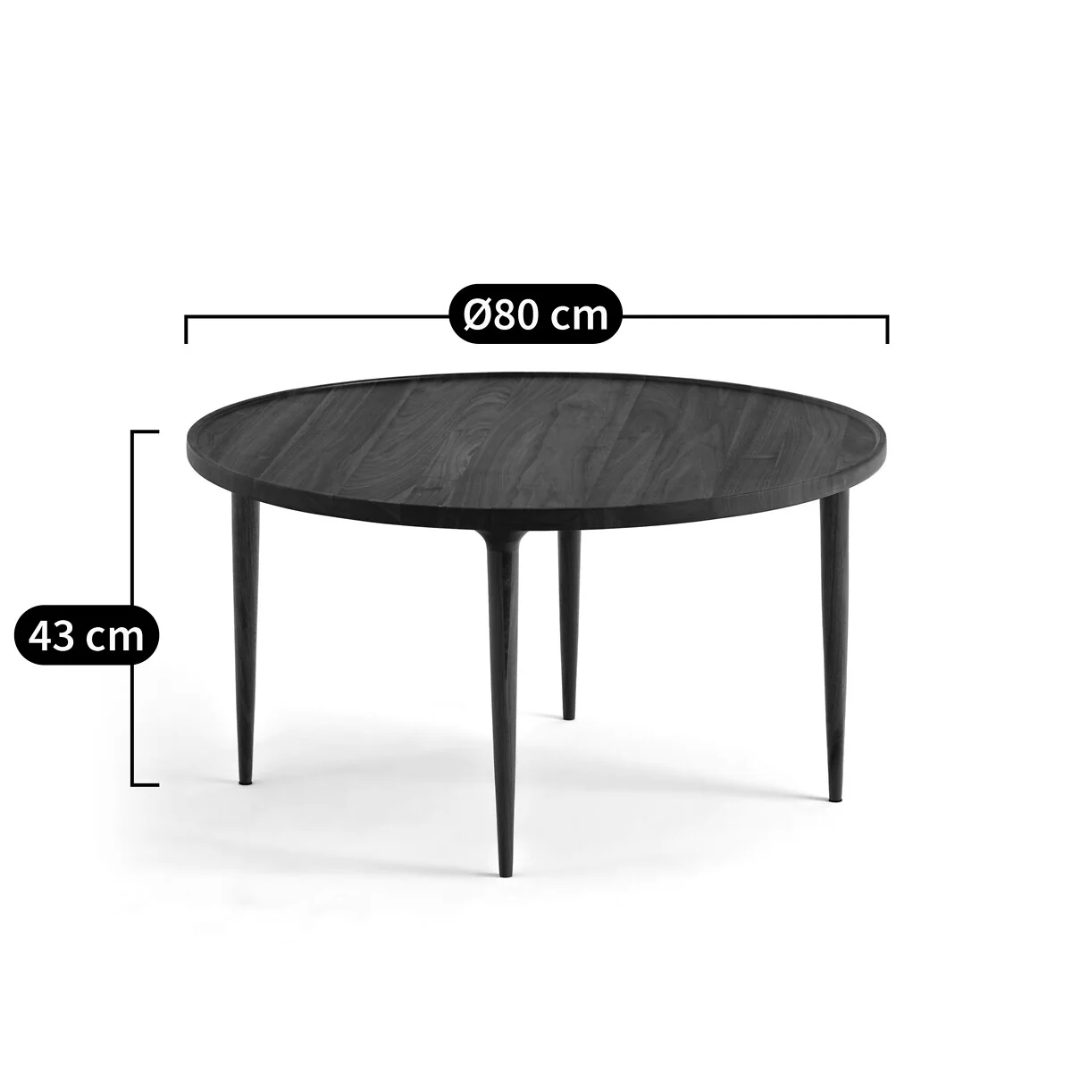 Magosia Solid Walnut Side Table – image 8