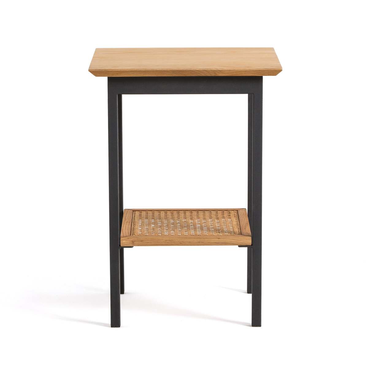 Waska Side Table in Oak, Rattan & Metal – image 2