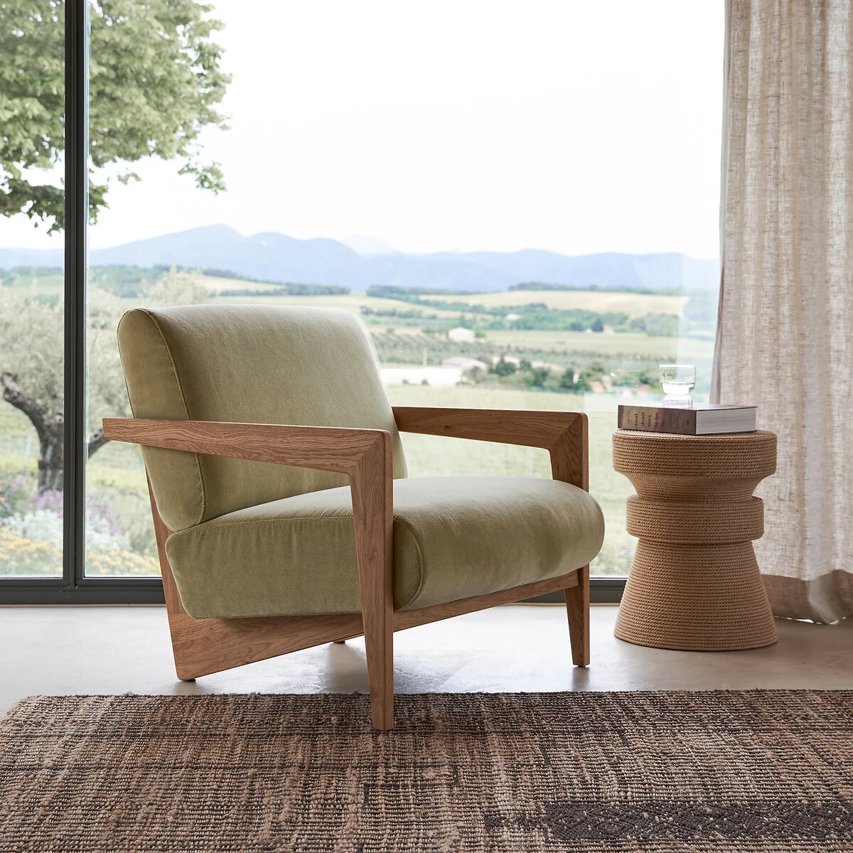 Sablas Mango Wood & Rope Side Table – image 2
