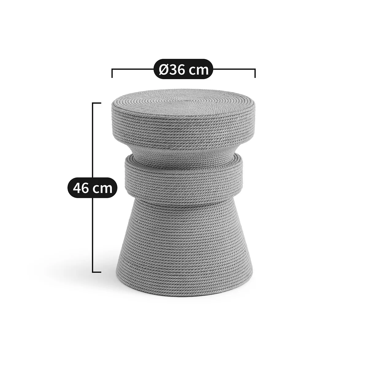 Sablas Mango Wood & Rope Side Table – image 6