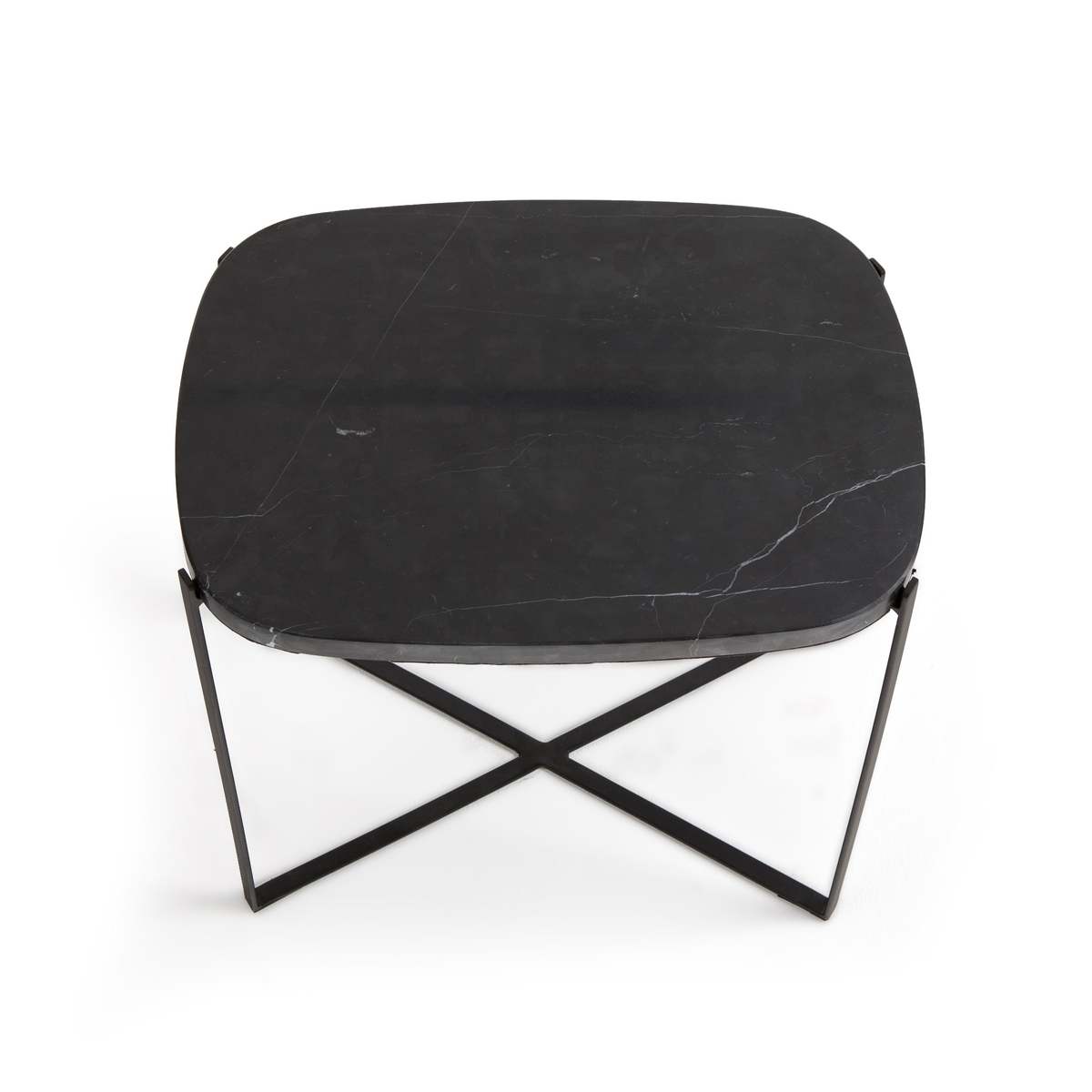 Arambol Side Table in Organic Marble & Metal – image 3