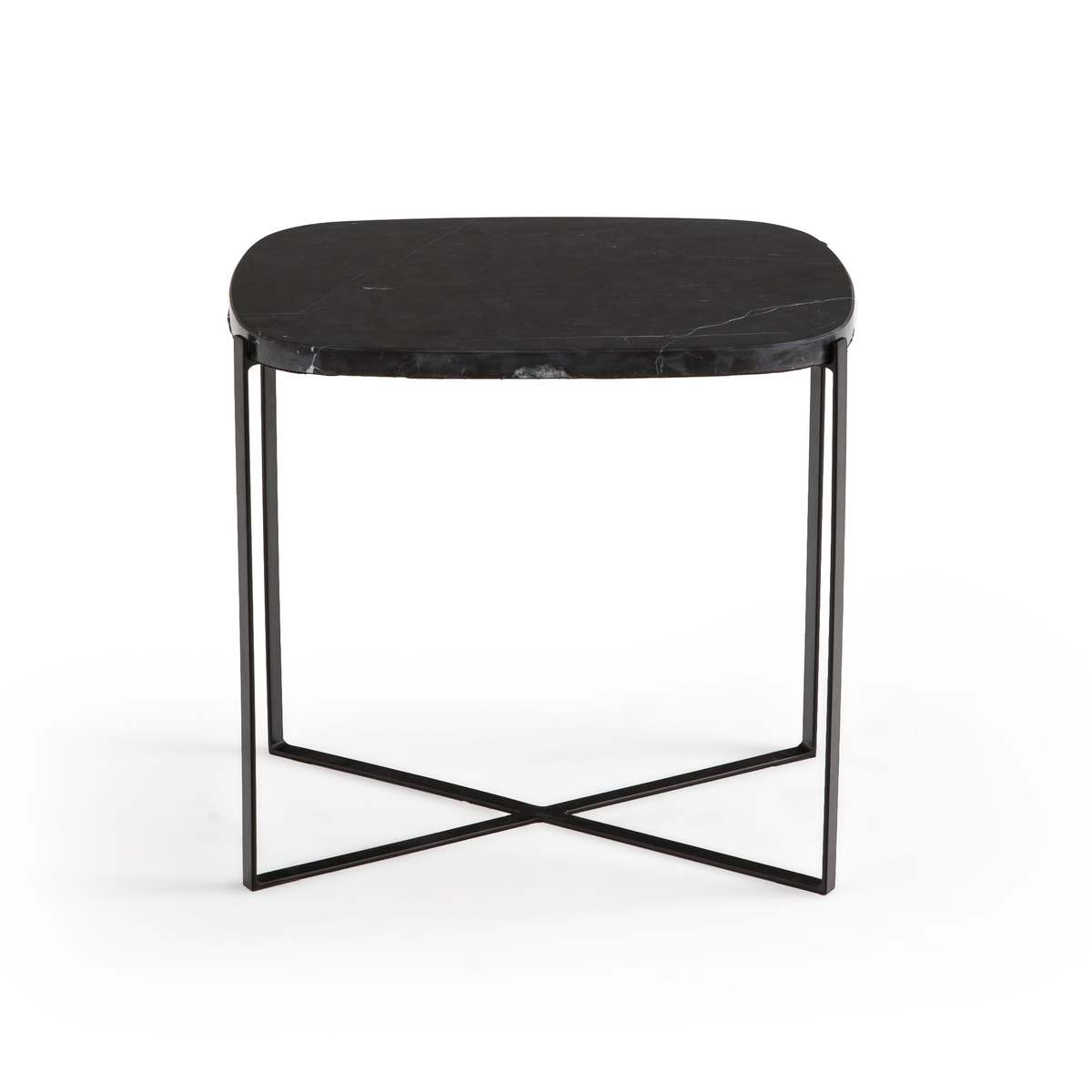 Arambol Side Table in Organic Marble & Metal – image 2