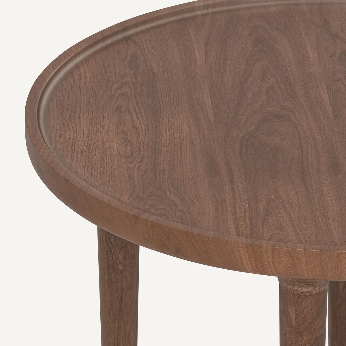 Magosia Solid Walnut Side Table – image 4