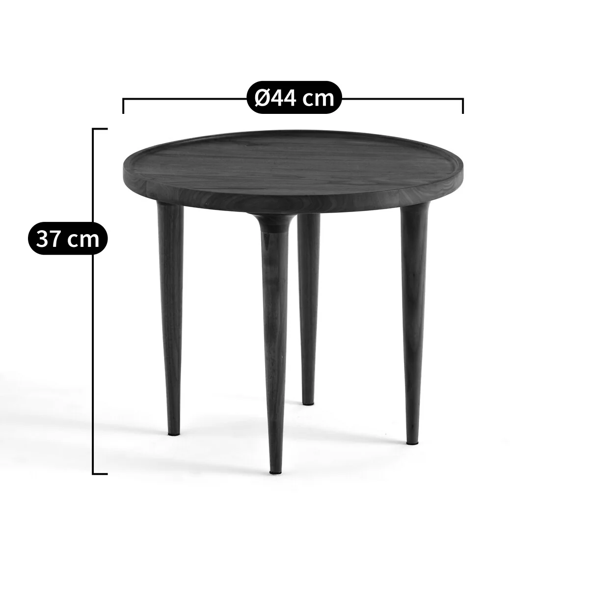 Magosia Solid Walnut Side Table – image 7