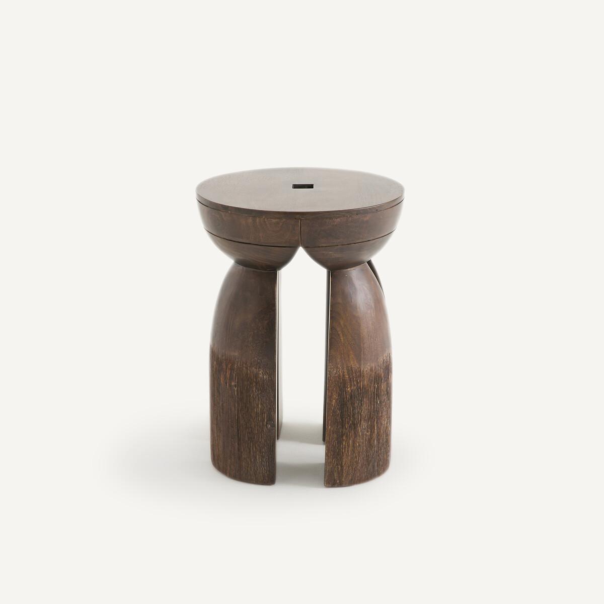 Lotus Solid Mango Wood Side Table – image 3