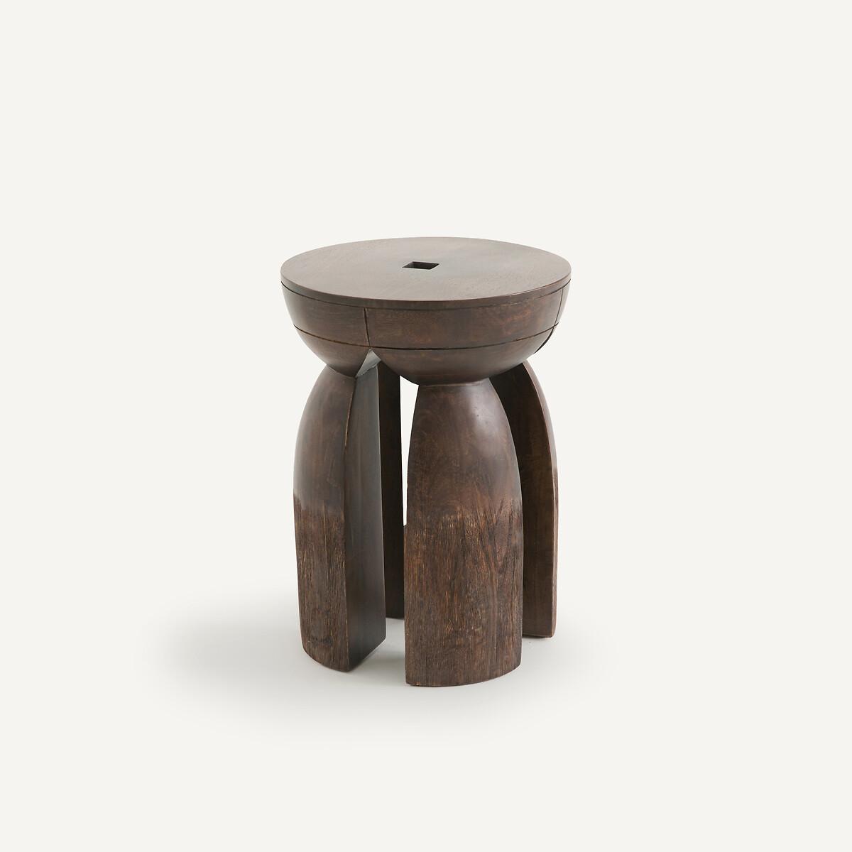 Lotus Solid Mango Wood Side Table – image 4