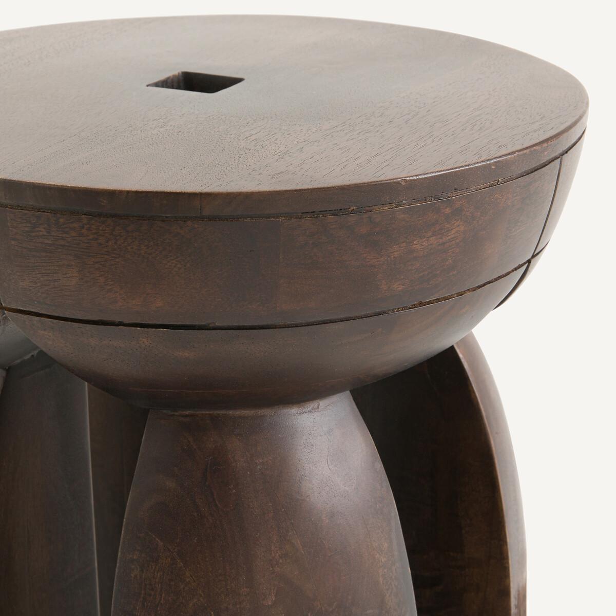 Lotus Solid Mango Wood Side Table – image 5