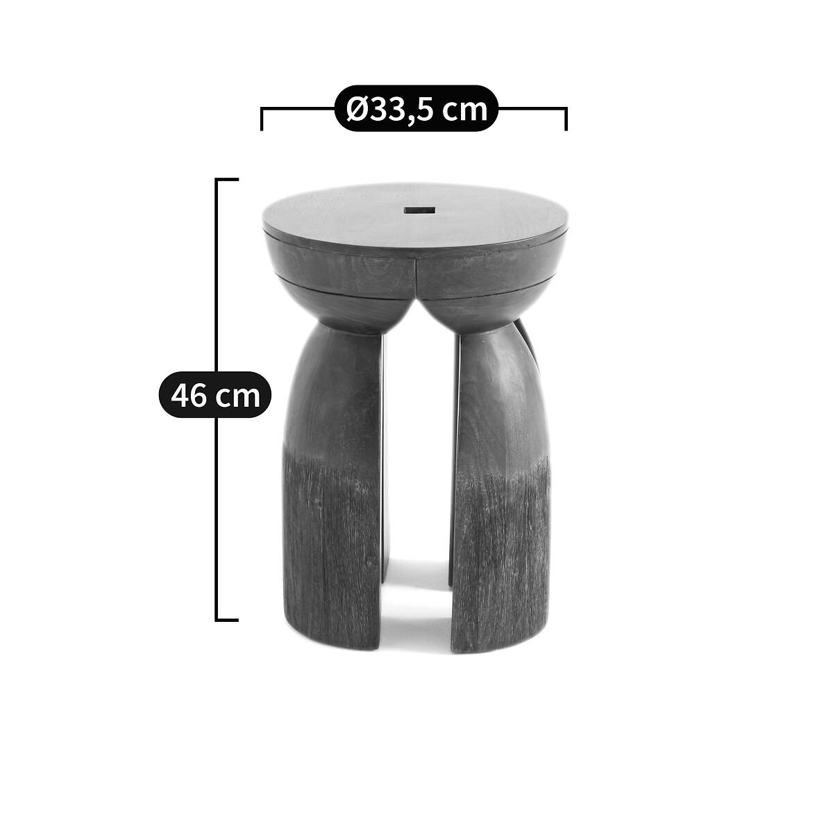 Lotus Solid Mango Wood Side Table – image 9