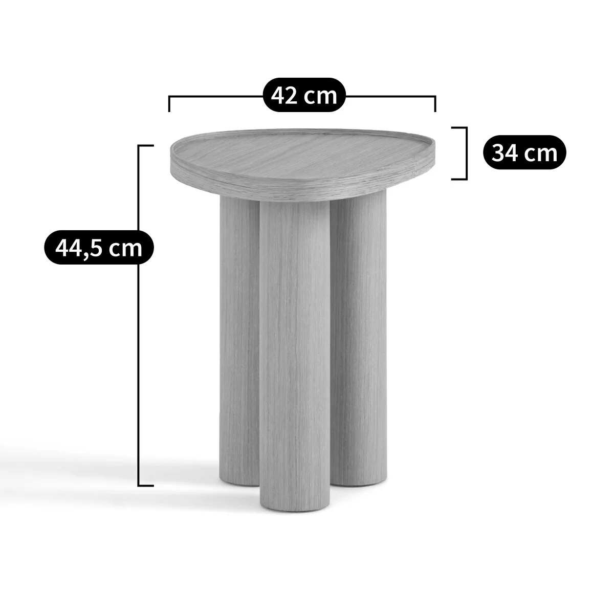 Brazier Side Table in Oak and Oak Veneer – image 6