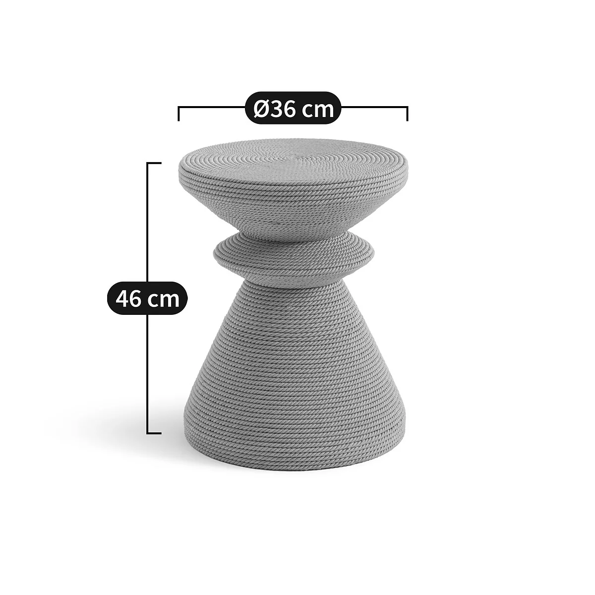 Sablas Mango Wood & Rope Side Table – image 6
