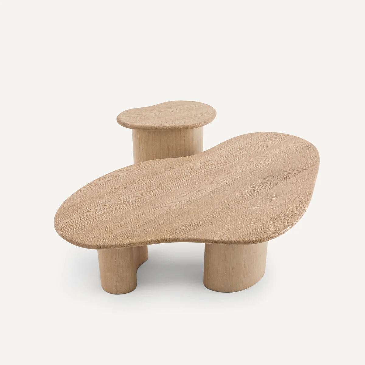 Phlu Sofa Side Table in Sanded and Veneered Oak – image 6