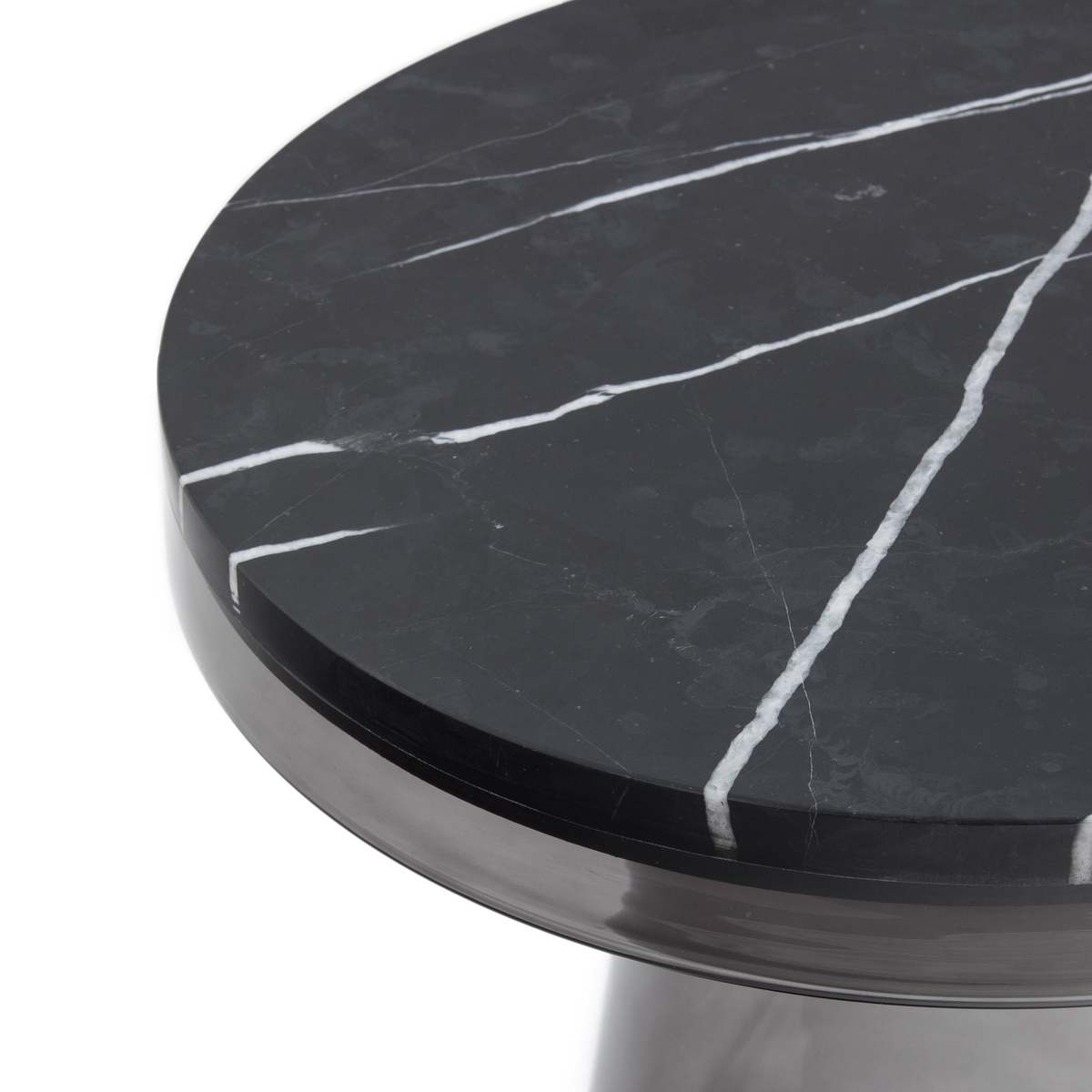 Caldo Side Table in Marble & Glass – image 3