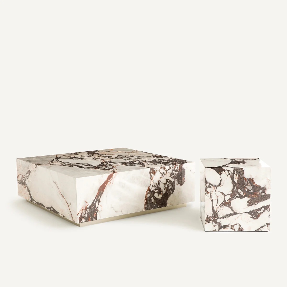 Alcana Marble-Effect Ceramic Side Table – image 6