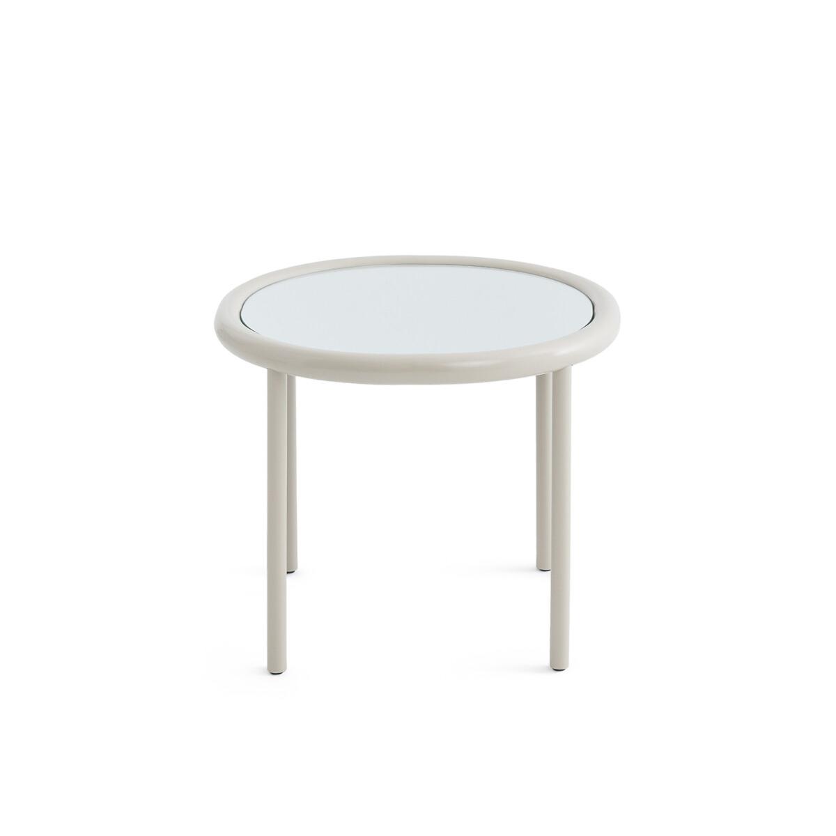 Tubula Metal and Mirror Top Side Table – image 2
