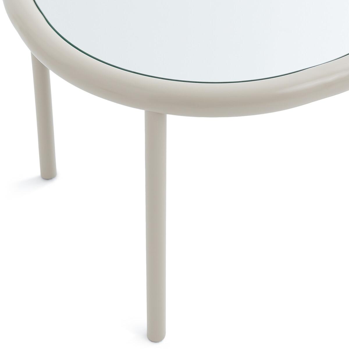 Tubula Metal and Mirror Top Side Table – image 4