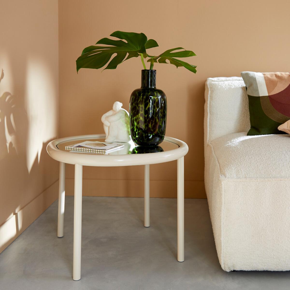 Tubula Metal and Mirror Top Side Table – image 5