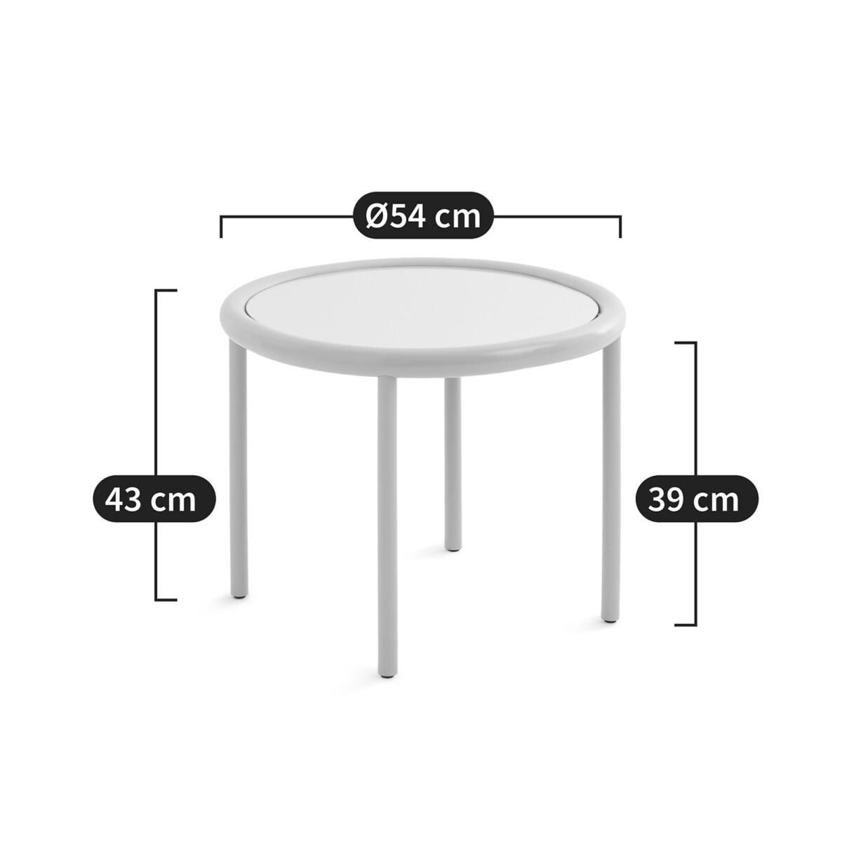 Tubula Metal and Mirror Top Side Table – image 6