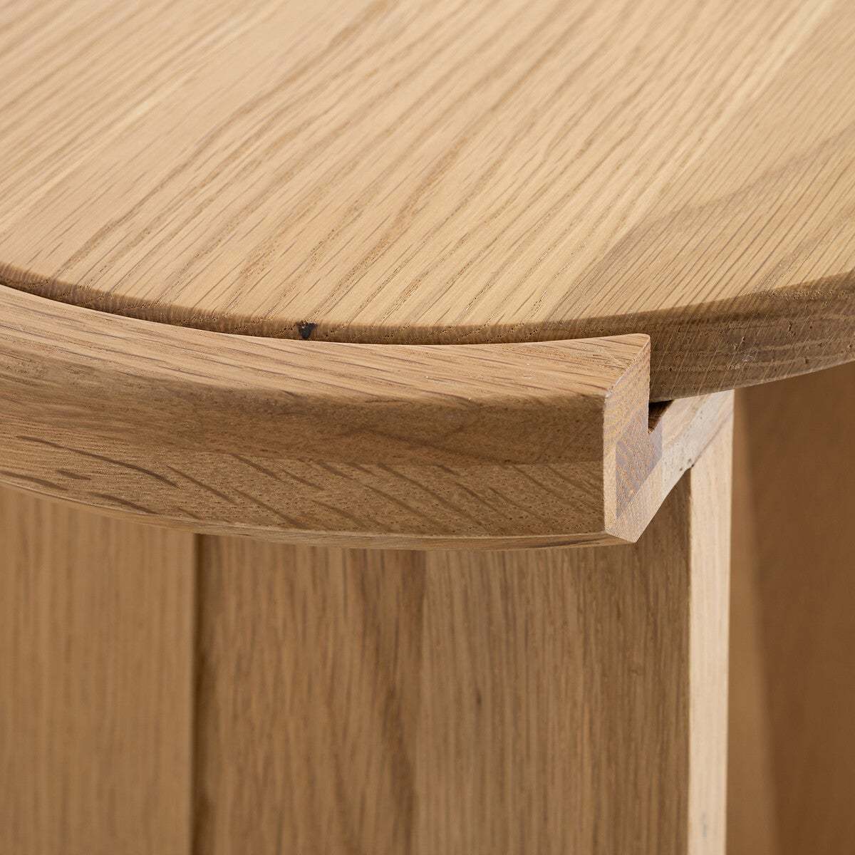 Tibet Solid Oak Stool / Side Table – image 3