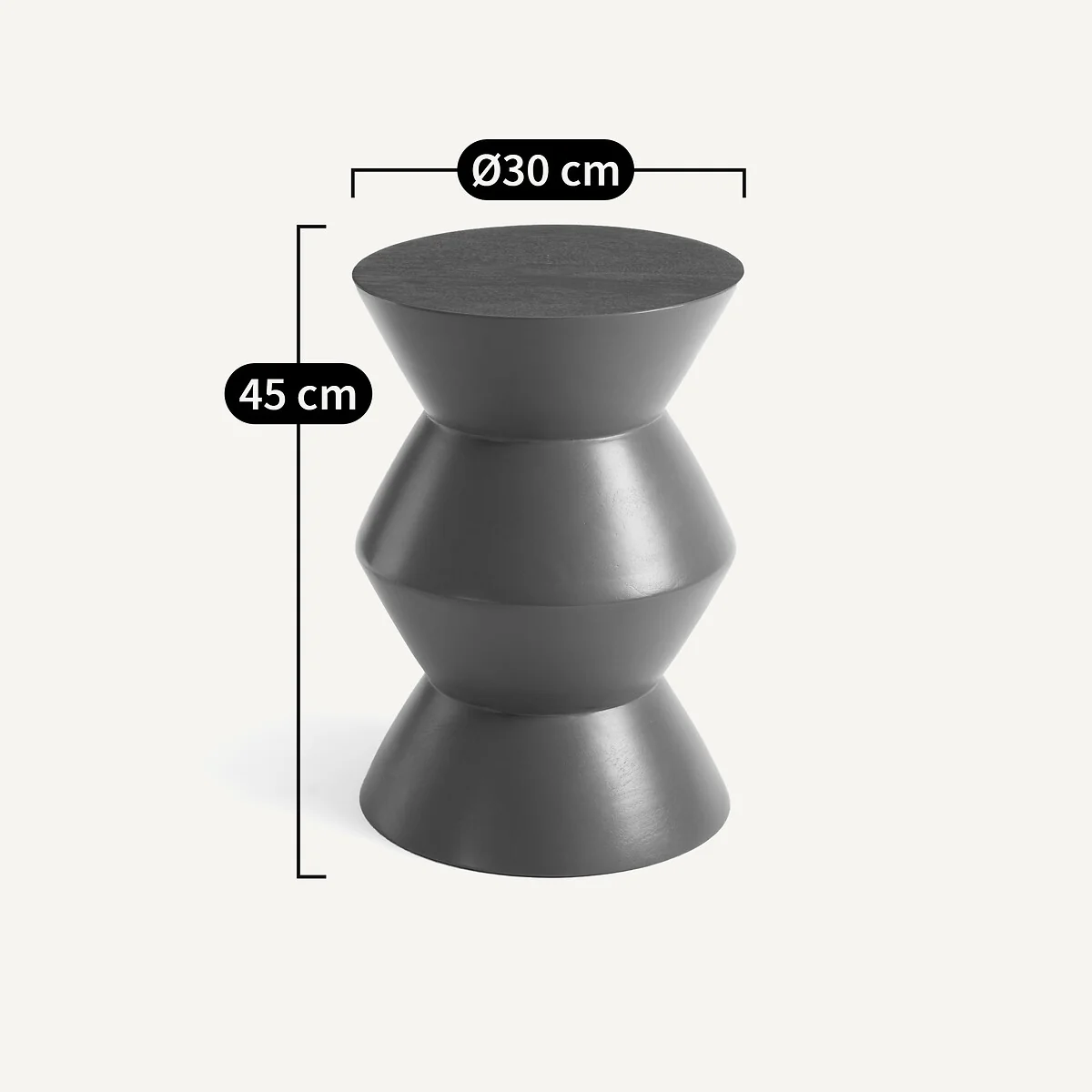 Calendes Solid Mango Wood Side Table – image 4