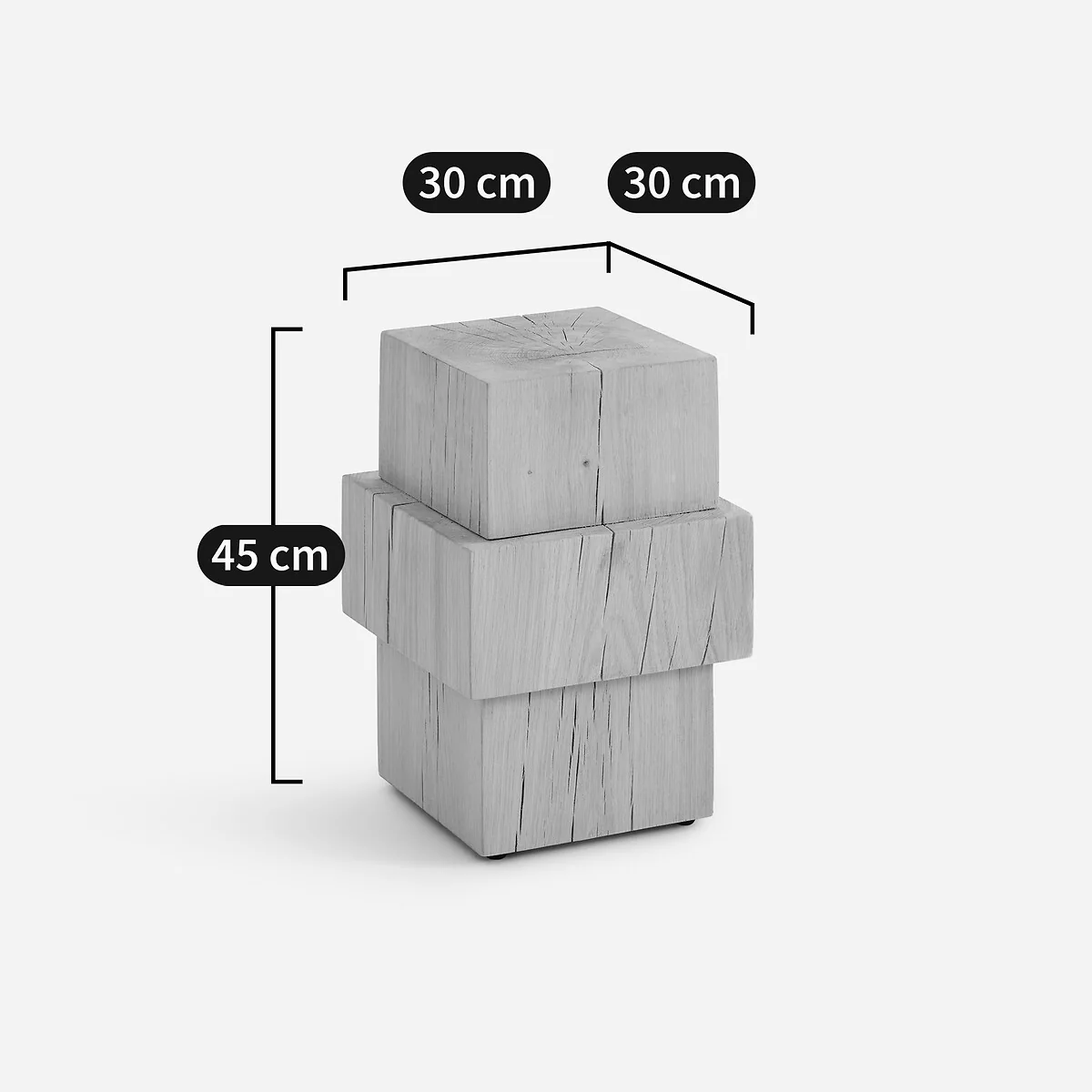 Merlux Solid Oak Side Table – image 7