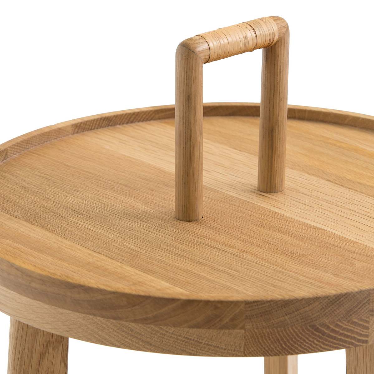 Achille Solid Oak Side Table – image 3