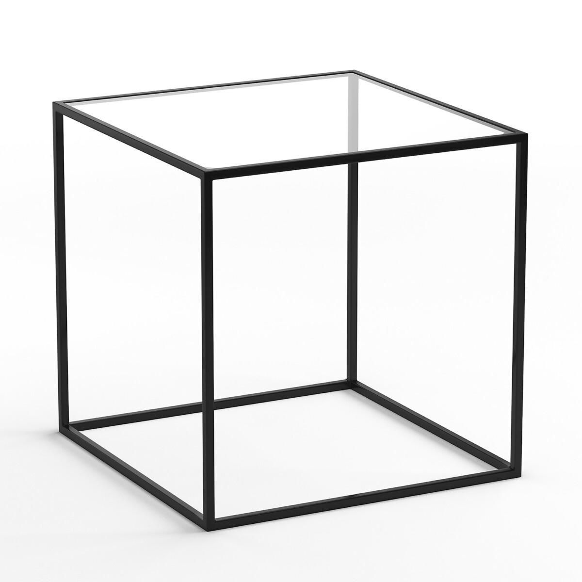 Sybil Side Table with Glass Top – image 2