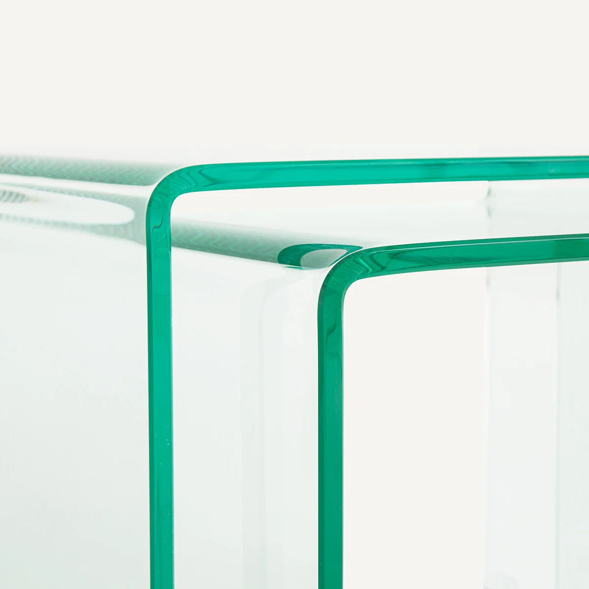 Set of 2 Cristalline Tempered Glass Side Tables – image 5