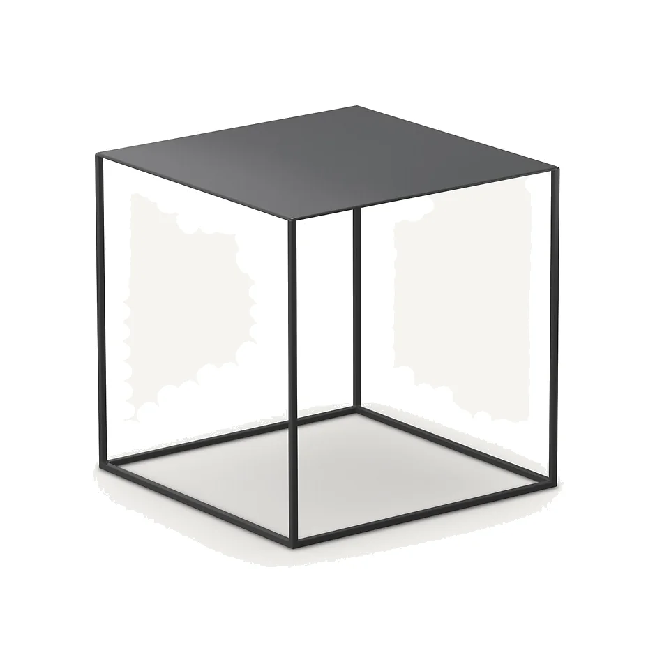Romy Lacquered Metal Side Table