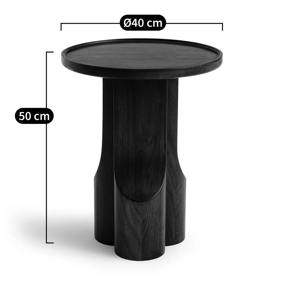 Stigido Side Table in Walnut and Walnut Veneer – image 7