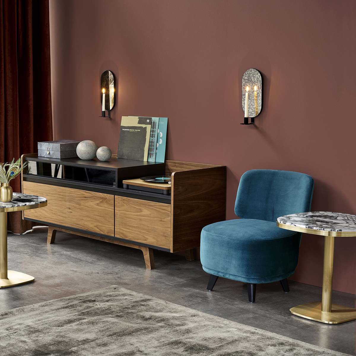 LIXFELD Round Marble Side Table – image 4