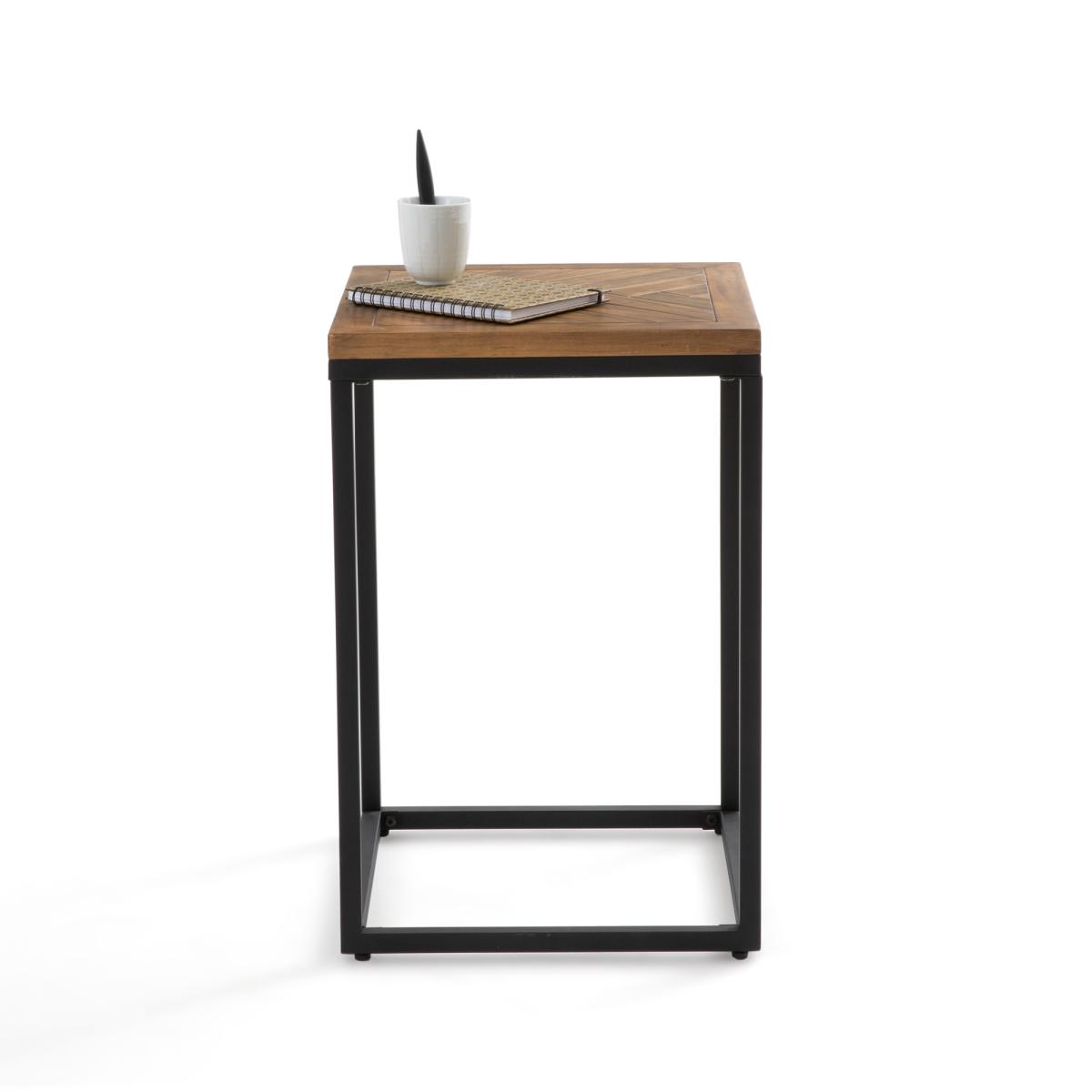 Nottingham Pine & Metal Side Table – image 3