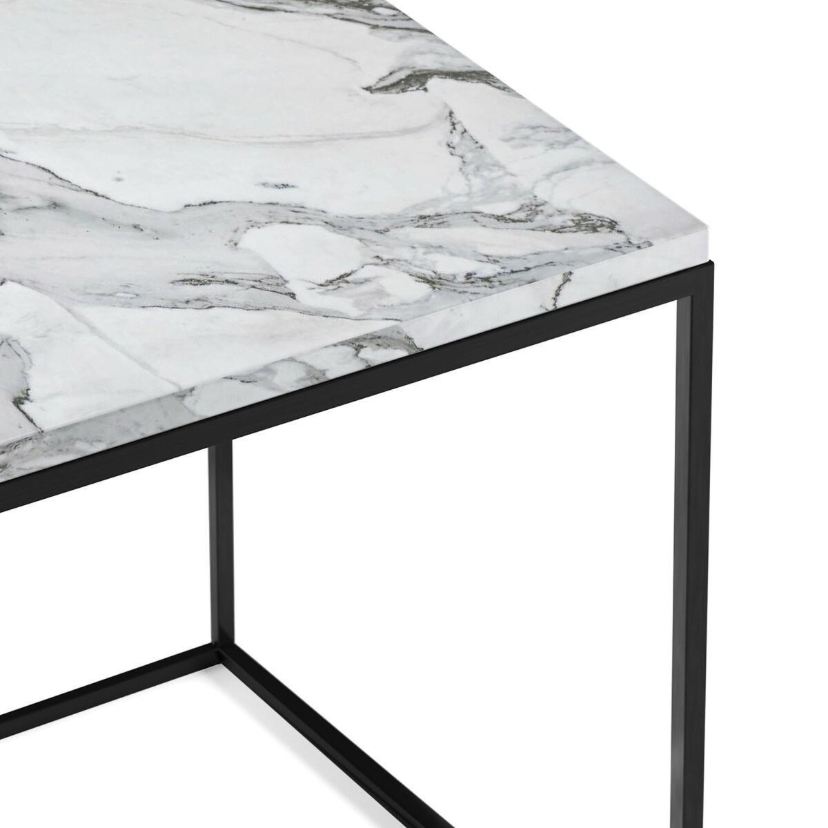 Mahaut Side Table in Marble & Black Metal – image 4