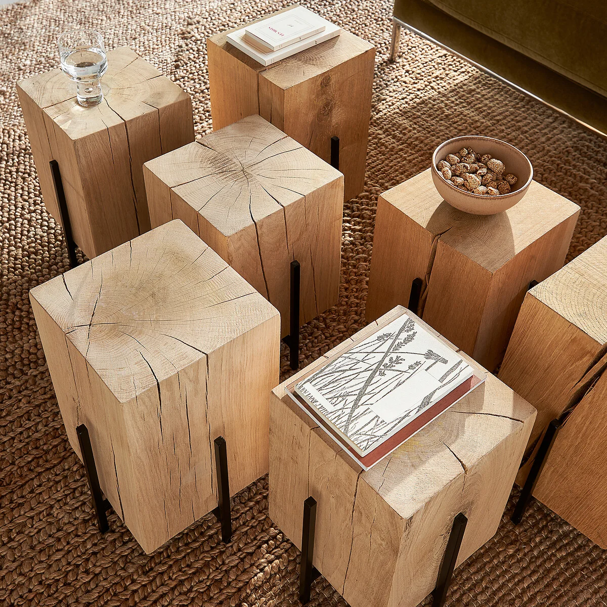 Merlin Solid Oak Block Side Table – image 3