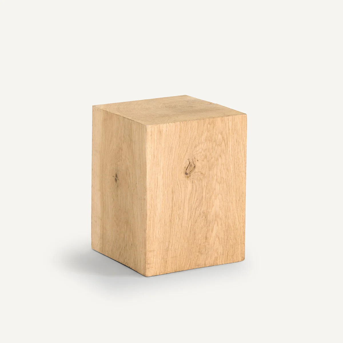 Merlin Solid Oak Block Side Table – image 4