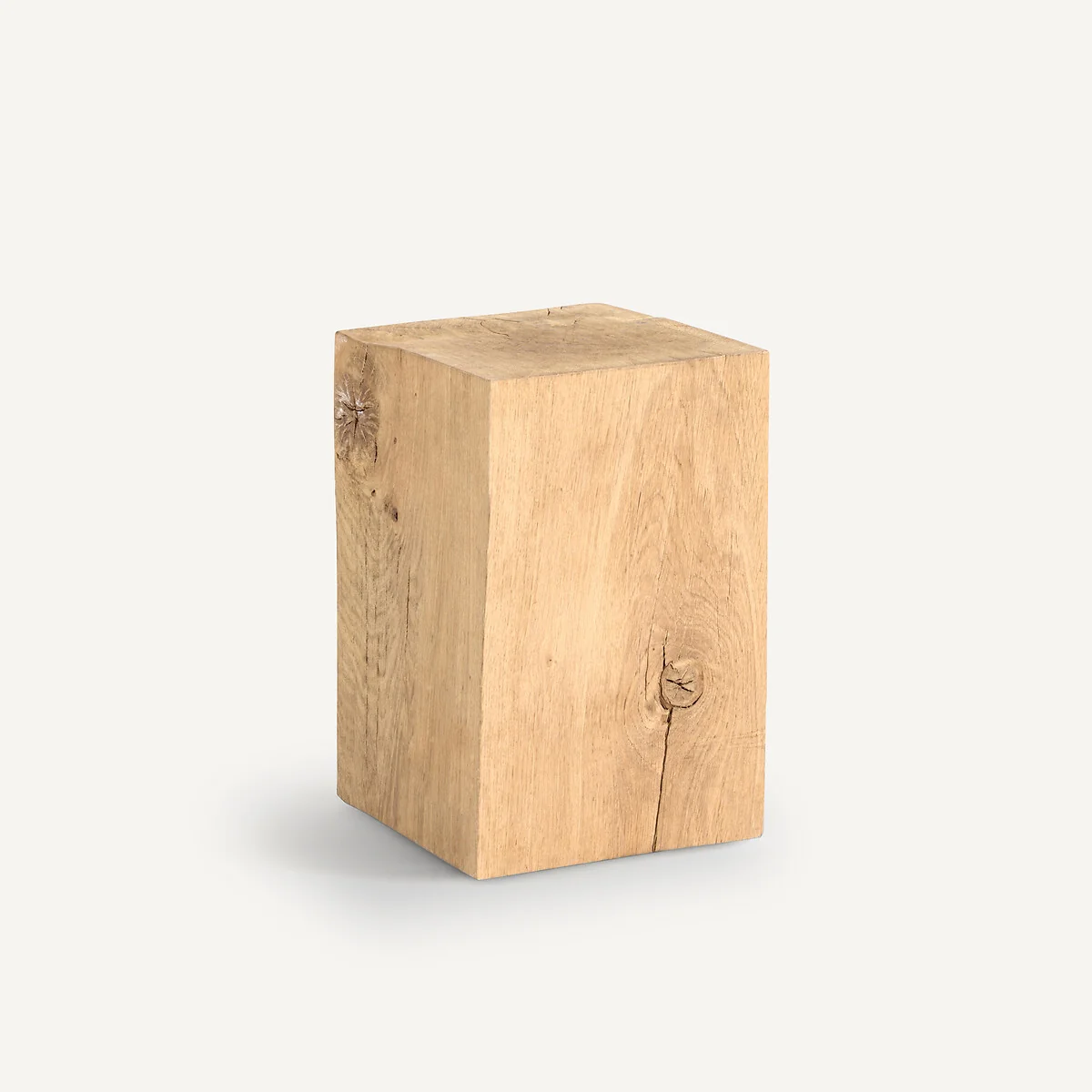 Merlin Solid Oak Block Side Table – image 5