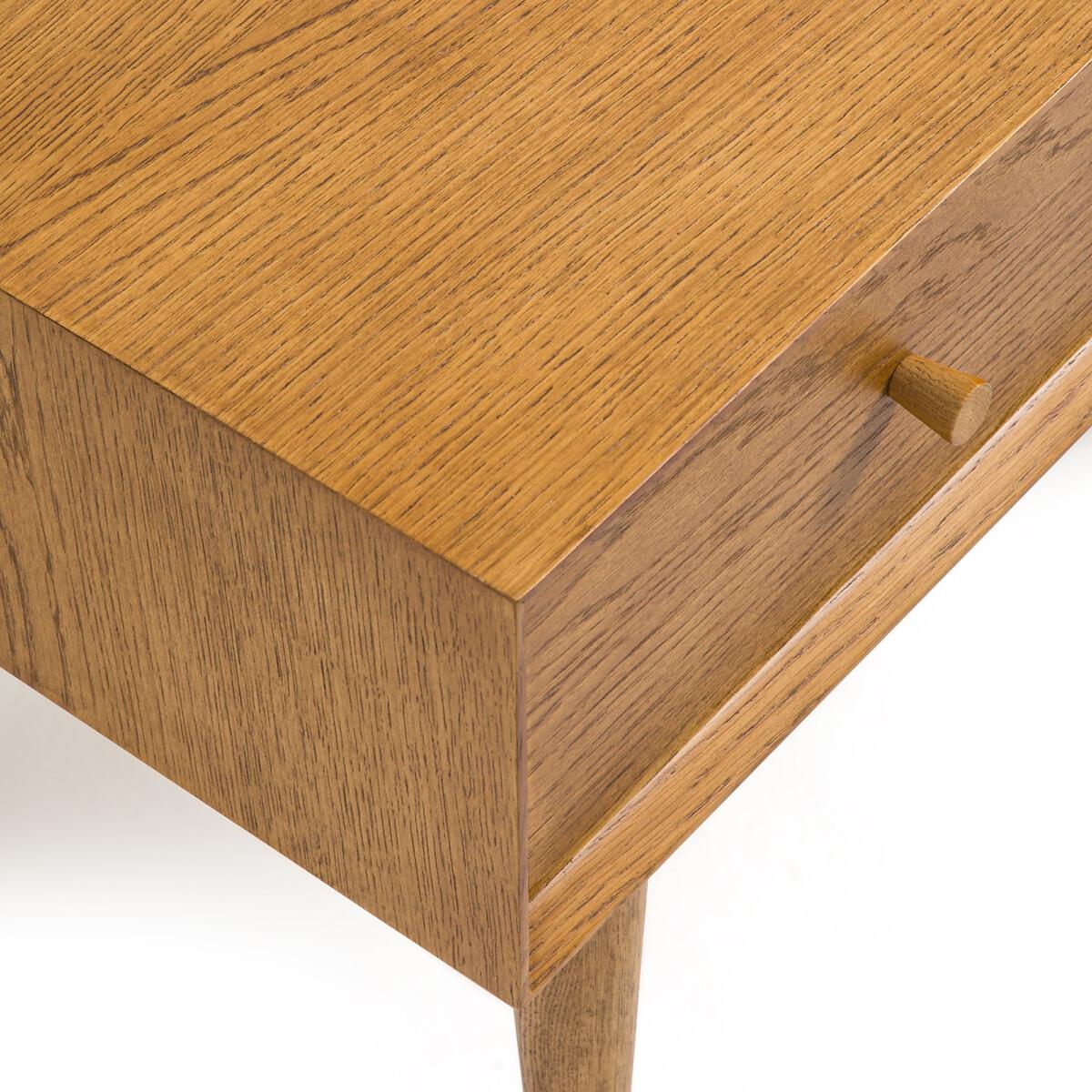 Quilda Vintage Oak Veneer Side Table – image 4
