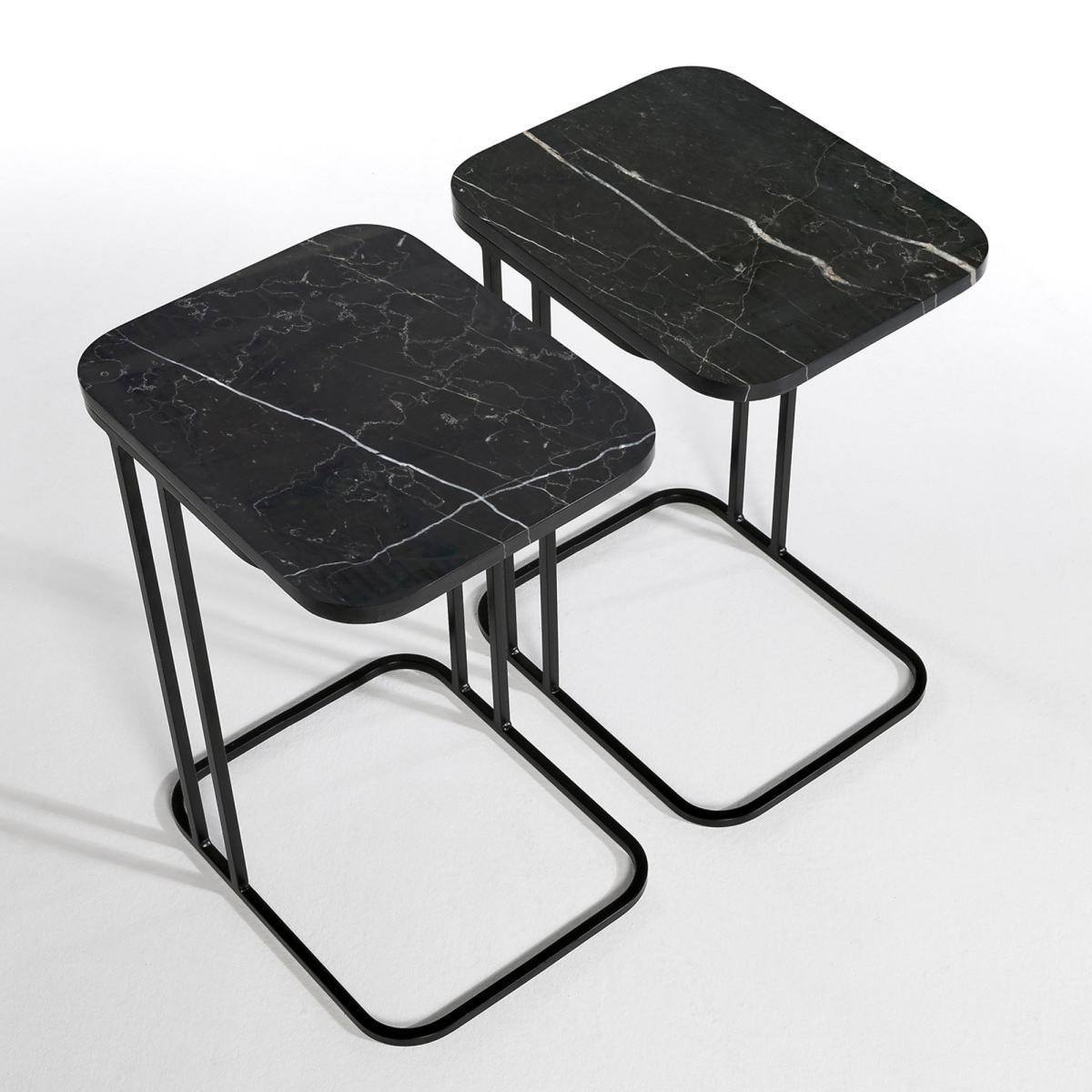 Trebor Metal & Marble Side Table by E.Gallina – image 3