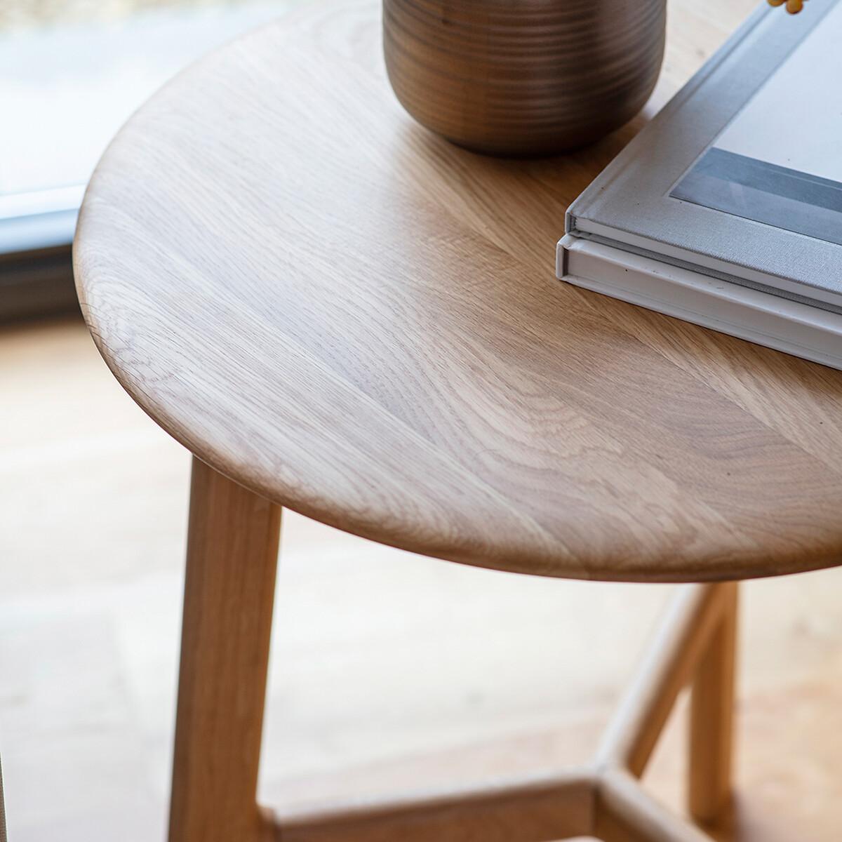 Murwara Round Oak Side Table – image 2