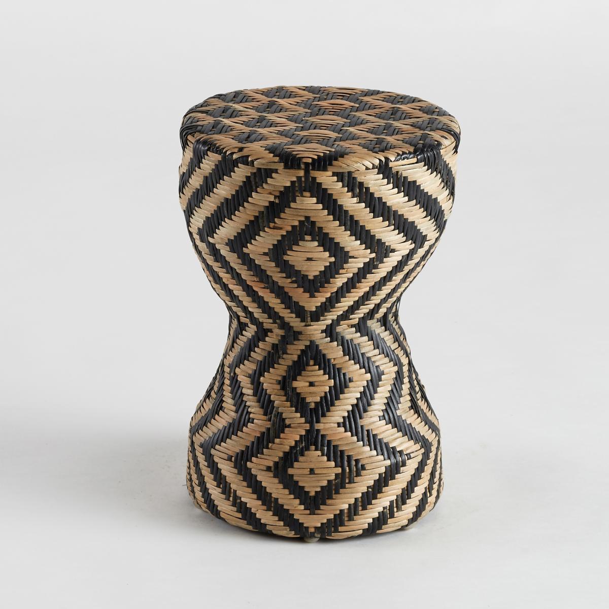 Ondoro Two-Tone Side Table in Woven Rattan – image 2